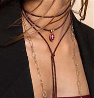 Collier Rue des Mille Femme in Tissu CB-LGR TS3 C2 - CB-LGR TS3 C2